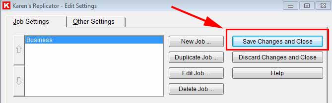 How to Set Up Karen's Replicator Backup Software - Save Changes