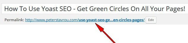 Yoast SEO - URL Address