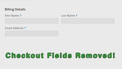WooCommerce – How To Easily Remove The Checkout Fields