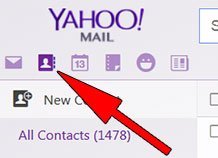 Imported FB Friends To Yahoo - Contacts