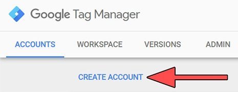 Google Tag Manager - Create (Account Container)